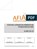 G-OPE-FO-14 Guía Del Llenado de Formato de Etiquetado ODF