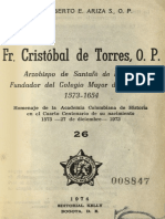 Alberto Ariza, Fray Cristobla Biografía PDF