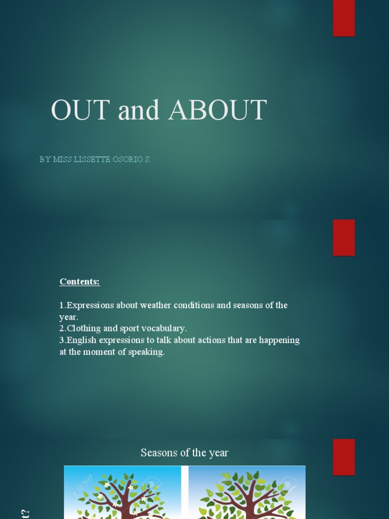 English for Weather and Seasons | PDF | Language Arts & Discipline