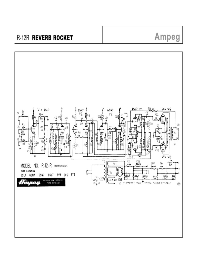 Ampeg r12r Reverb Rocket | PDF