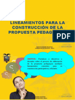 Lineamientos para La Construcci On de La Propuesta Pedagógica