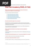 RHEL 8 Curriculum FAQ