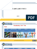 Vocabulary Unit 2: Universidad Politécnica Salesiana Del Ecuador