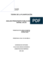 Analisis Presupuesto Clinica Maternidad Rafael Calvo