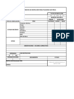 Formato de Inspección para Pulidora Eléctrica.