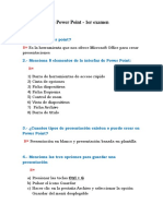 Cuestionario de Power Point