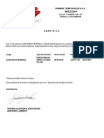 SUMMAR TEMPORALES S.A.S. - Certificado Carta Laboral - 1130661556