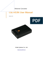 CSE-H53N User Manual: RS232 - Ethernet Converter