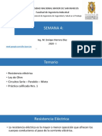 Semana 4 - Electrotecnia - Resistencia Electrica - Conexiones PDF