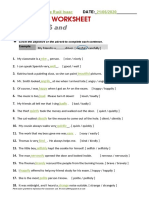 Adjectives and Adverbs-Worksheet 3