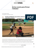 Parámetros para Firmar Prospectos Del Béisbol