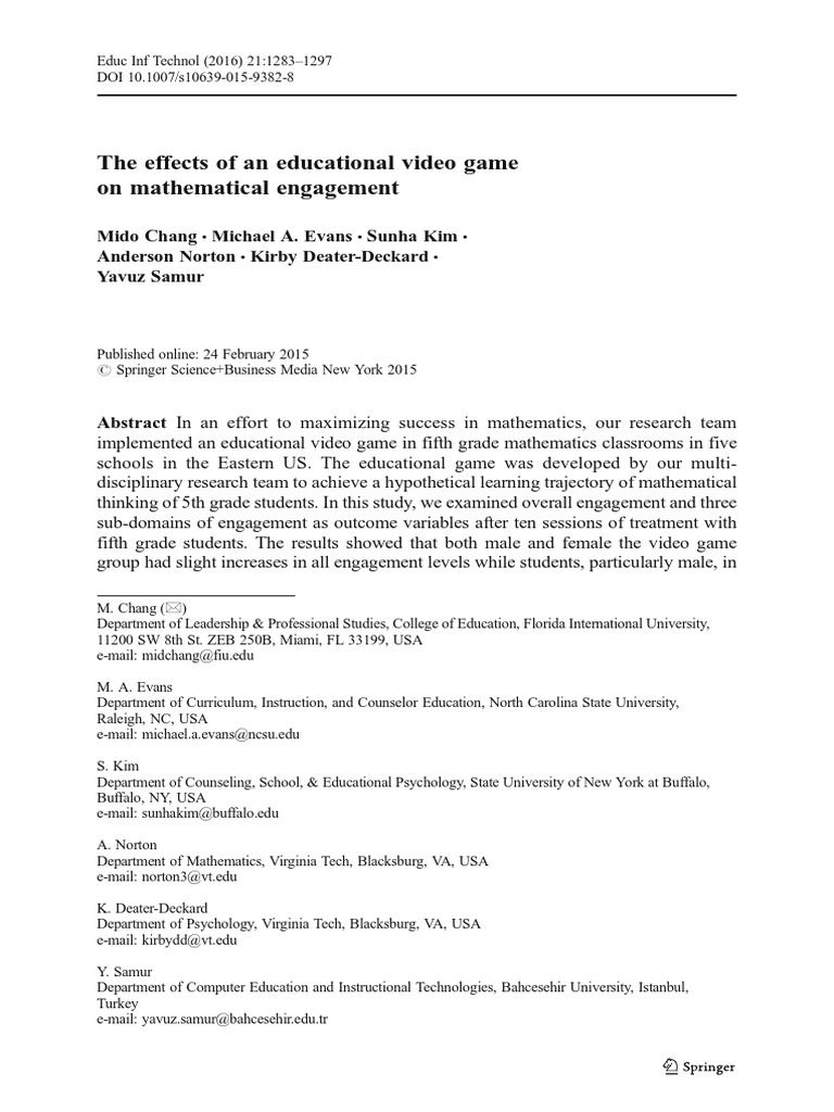 Chang Et Al. - 2016 - The Effects of An Educational Video Game On ...