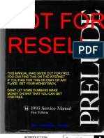 Prelude Service Manual 92-96 4th Gen