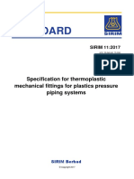 Sirim Standard: Specification For Thermoplastic Mechanical Fittings For Plastics Pressure Piping Systems