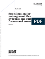 BS 750-2006 Specification For Underground Fire Hydrants and Surface Box Frames and Covers PDF