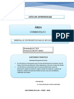 Guía de Aprendizaje Sesión 02 Curriculo I