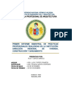 Informe de prácticas profesionales en Dirección Regional de Vivienda de Huánuco