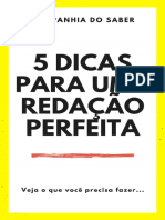 5 Dicas para Uma Redação Perfeita