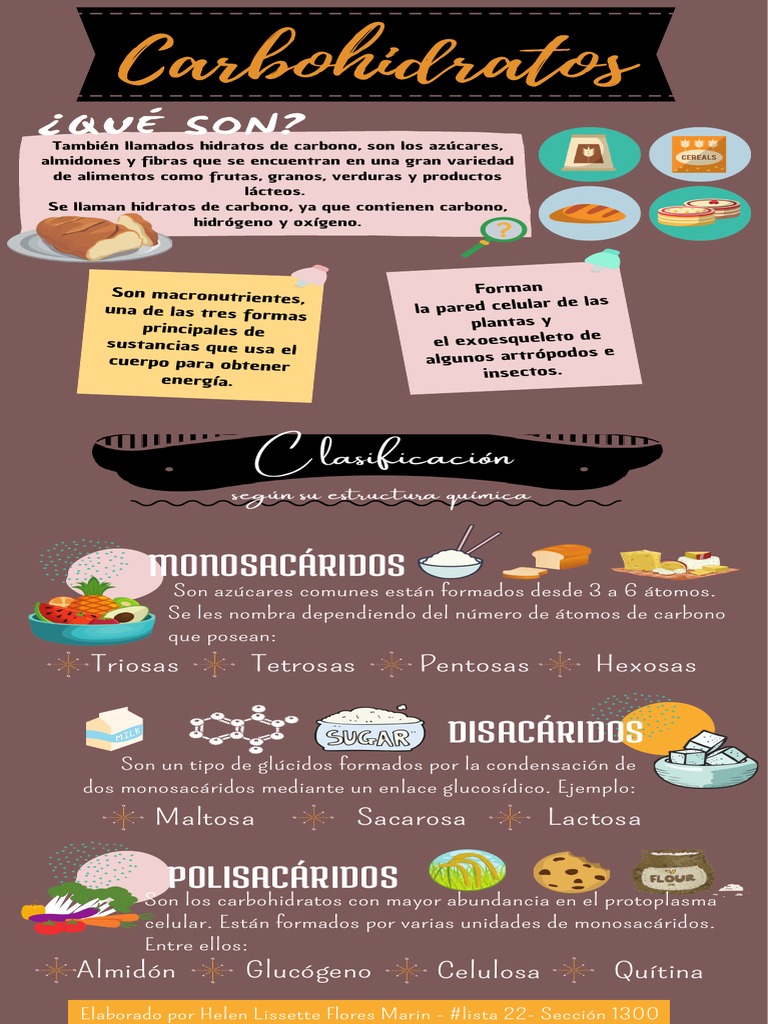 Infografía Carbohidratos PDF