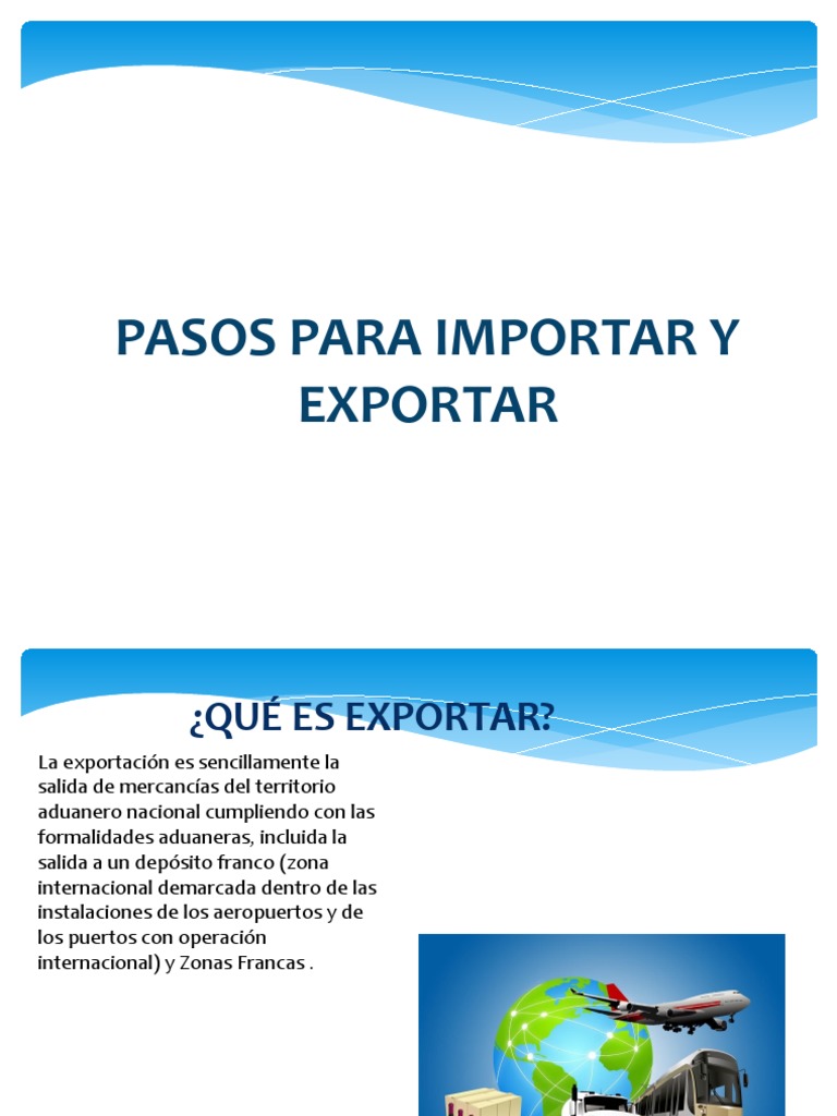 Pasos para La Imp y Exp | PDF | El comercio internacional | aduana
