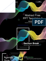 Abstract Wave Lines PowerPoint Templates