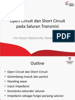 Open Circuit Dan Short Circuit Pada Saluran Transmisi