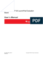 User'S Manual: Stellaris® Lm4F120 Launchpad Evaluation Board