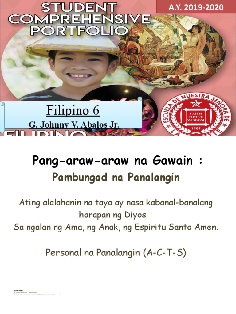 LAS Filipino 6 21 Kard Katalog | PDF