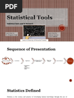 Statistical Tools in Research