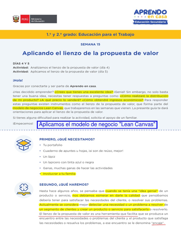 Aplicando el Lienzo de Propuesta de Valor | PDF | Cliente | Science