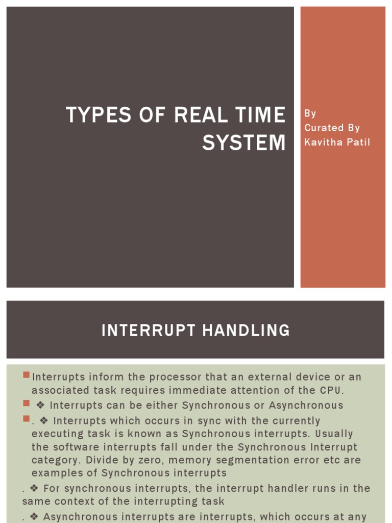 Mes P3 Module5 Pdf Real Time Computing Embedded System