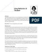Shoes Buying Behavior of Students PDF