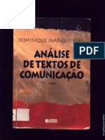 Analise de textos de comunicação_MAINGUENEAU