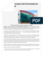 WWW Lineadecontraste Com Generaron Municipios 829 Mil Toneladas de Basura en 2018 PDF