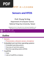 Sensors and RTOS: Prof. Chung-Ta King