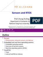 Sensors and RTOS: Prof. Chung-Ta King