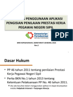 Panduan Penggunaan Aplikasi Pengisian Penilaian Prestasi Kerja