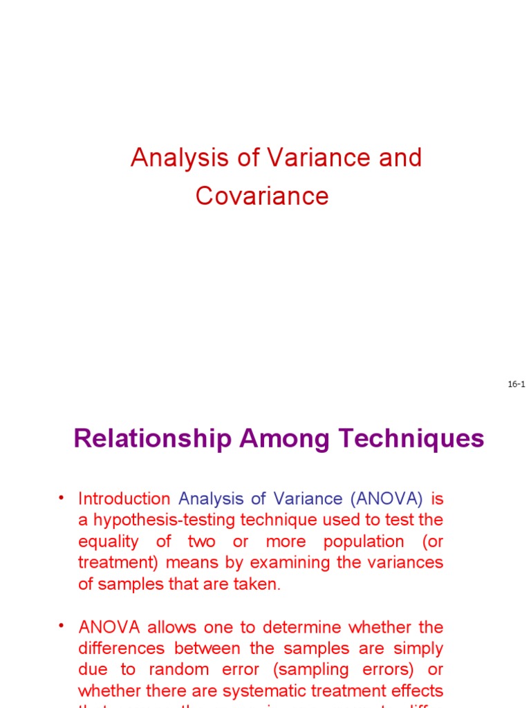 13 - Anova | PDF | Analysis Of Variance | Variance