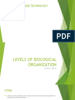 Lecture 2 Levels of Biological Organization