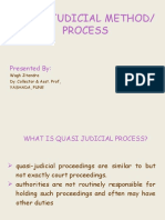 Quasi-Judicial Method/ Process: Presented by