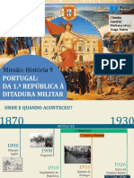 mh9 9.3 Portugal - Da 1 República À Ditadura Militar