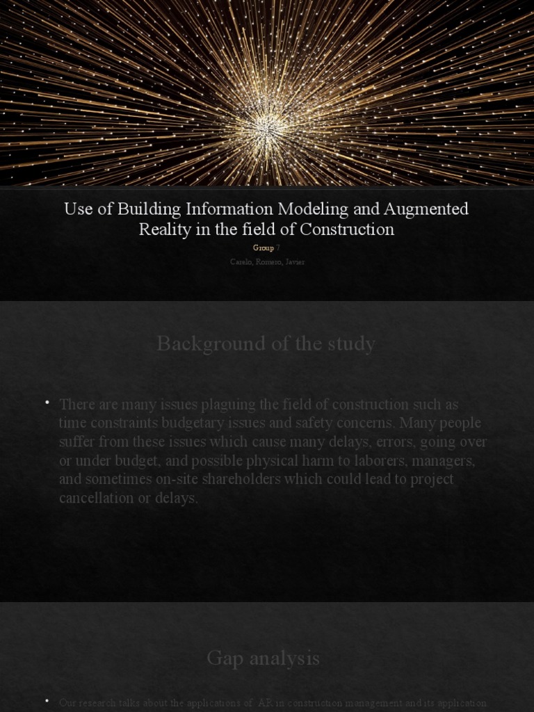 Use of Building Information Modeling and Augmented Reality in The Field ...