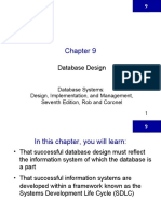 Database Design Chapter Summary