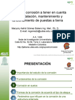 Tópicos de Corrosión en Puestas A Tierra