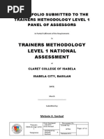 Trainers Methodology Level 1 National Assessment