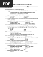 Fourth Periodical Test in Science and Health 5