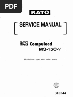 Kato Crane Service Manual & Error Codes | PDF | Crane (Machine) | Truck