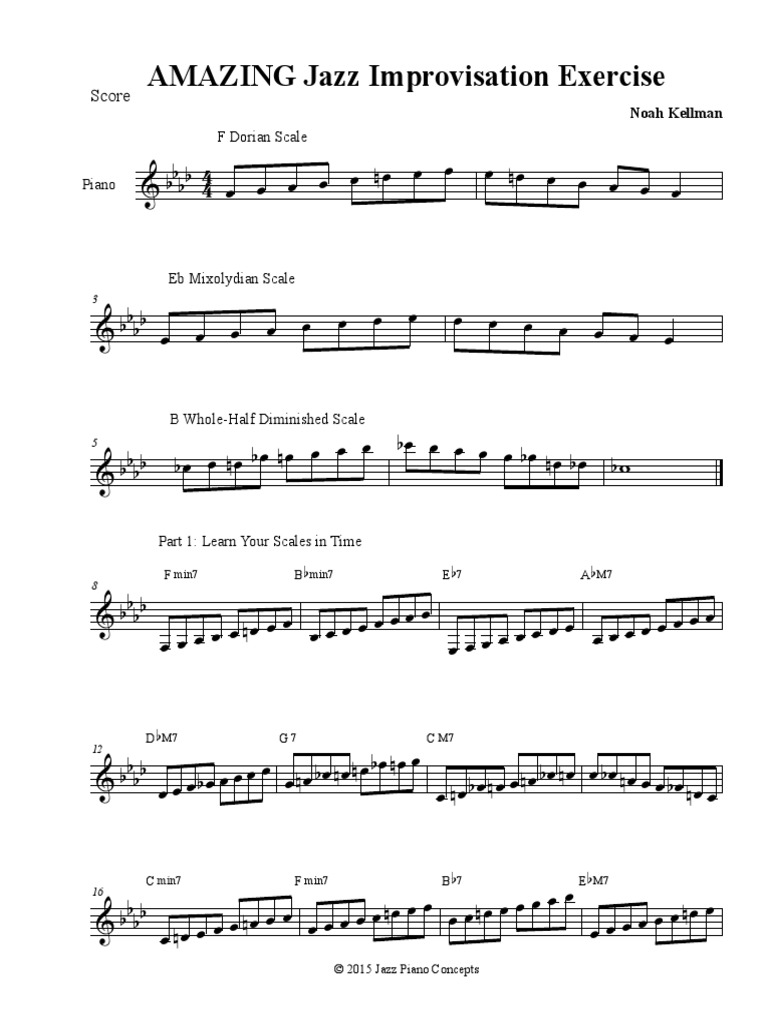 Jazz piano 2024 improvisation for beginners