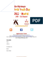 Application Form WYD 2010