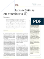 Formas Farmacéuticas en Veterinaria (I) : Panorama